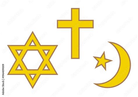 Wearing the symbols of Islam Christianity and Judaism